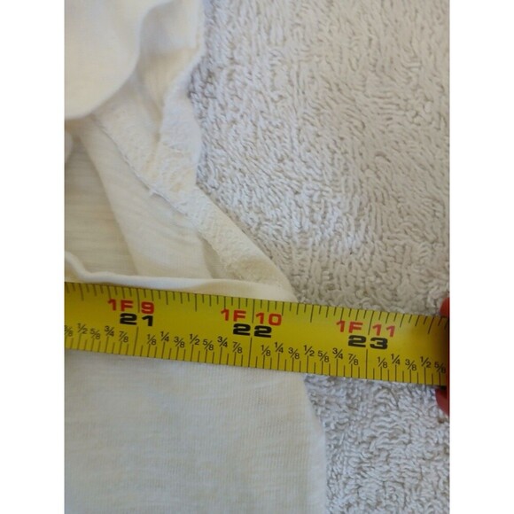 Ella Moss Womens Eyelet Knit Top Cream XXL Short Sleevs Pretty Beach Summer - Picture 11 of 14